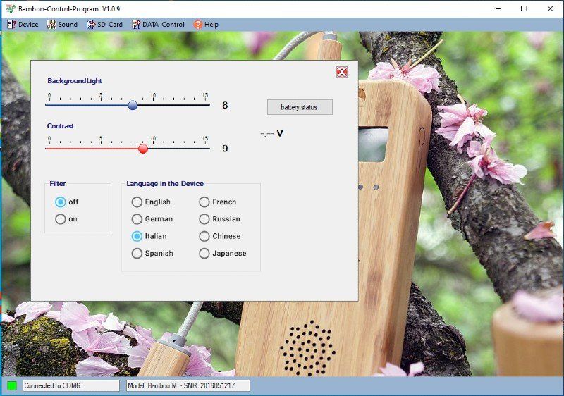 Bamboo-Control-Software-Settings