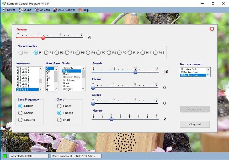 Bamboo-Control-Software-Sound